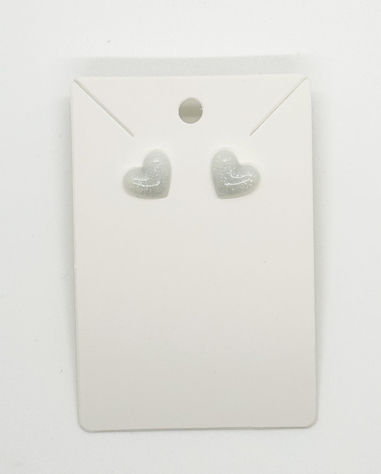 Radiant Resin Glow in the Dark Heart Stud Earrings - Town and Country Creations