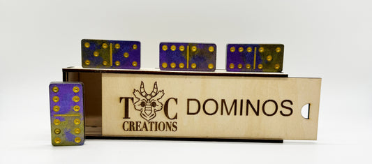 Purple and Gold Dominos