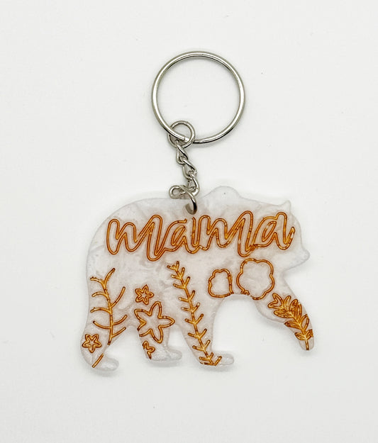 Mama Bear Keychain - Town and Country Creations