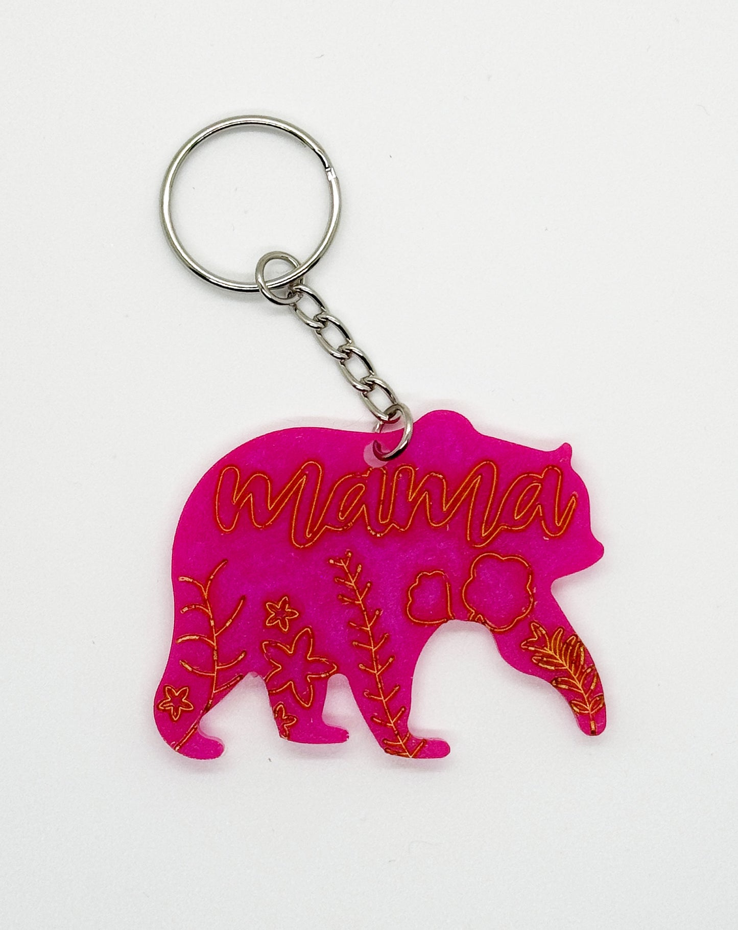 Mama Bear Keychain - Town and Country Creations