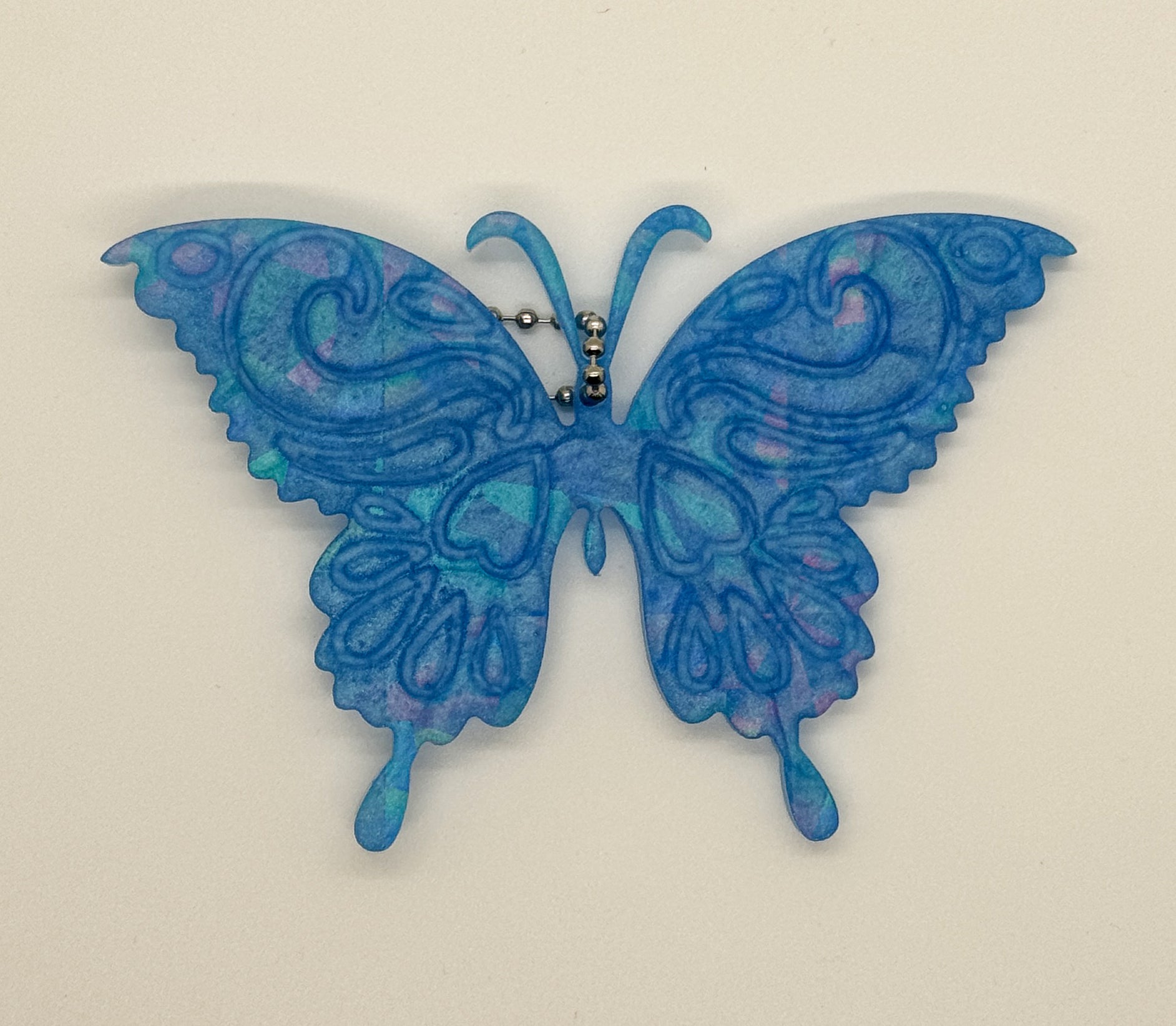 Holographic Butterfly Keychain - Town and Country Creations