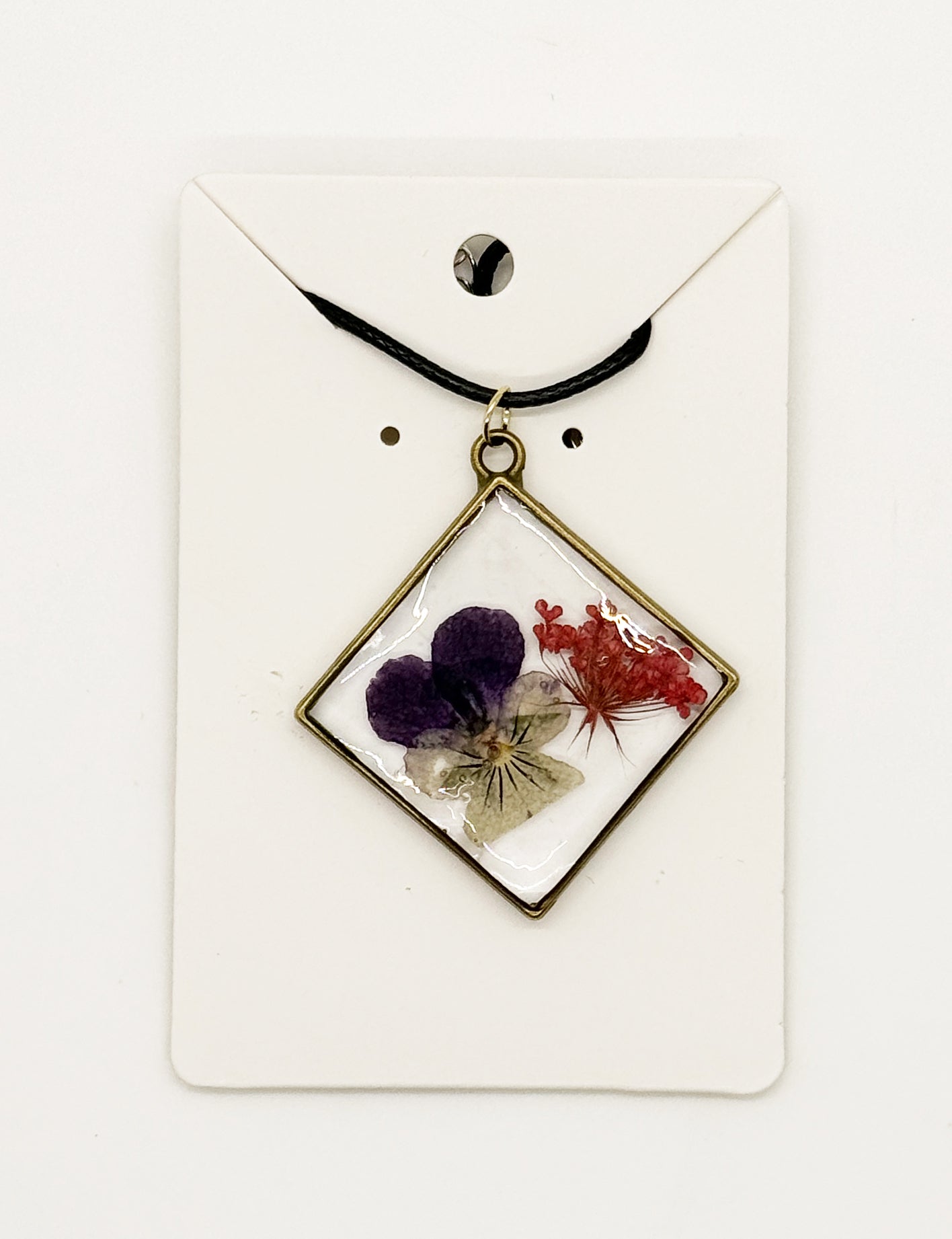 Pressed Flower Necklace - Town and Country Creations